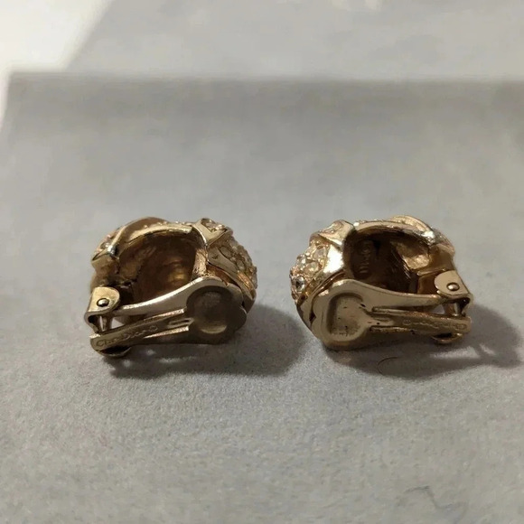 Christian Dior Gold and Crystal Earrings - Picture 8 of 10